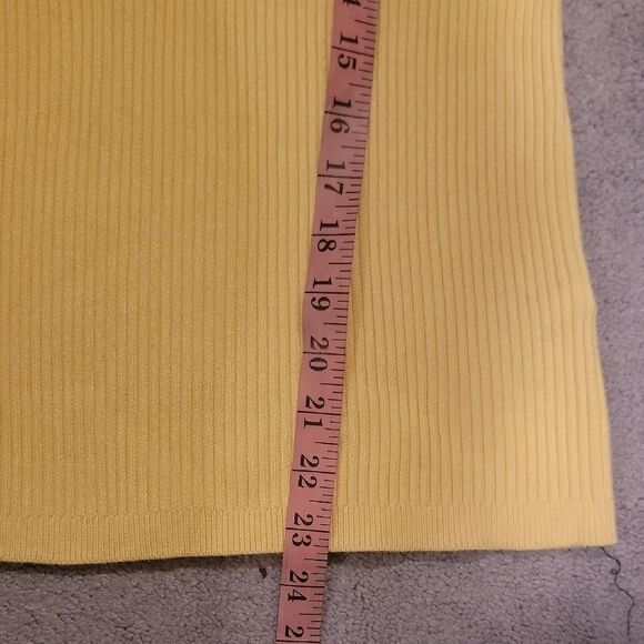 Boston Proper Yellow Ribbed Sweater - Picture 6 of 8